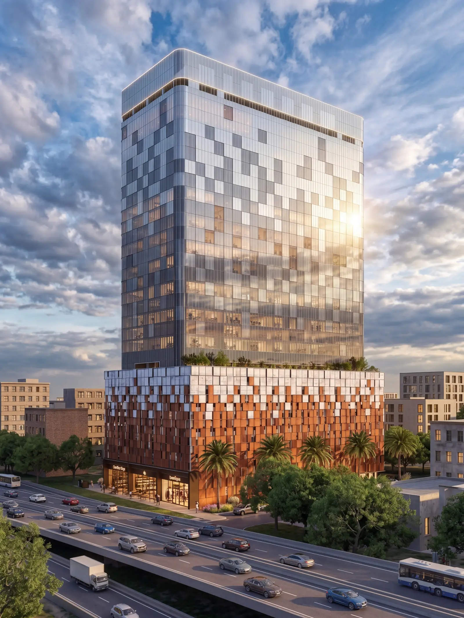 Commercial tower elevation, Mahape MIDC